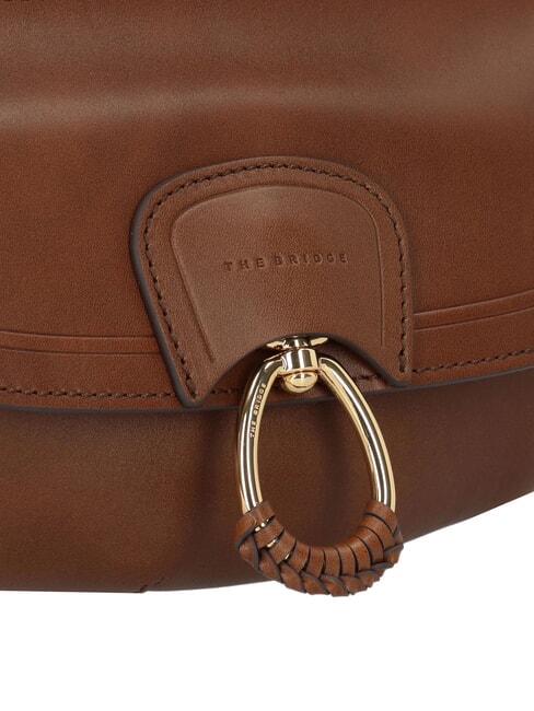 ERICA Sac &agrave; bandouli&egrave;re en cuir MARRON - Sacs pour Femme