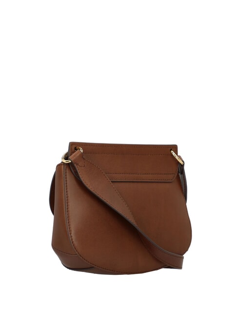 ERICA Sac &agrave; bandouli&egrave;re en cuir MARRON - Sacs pour Femme
