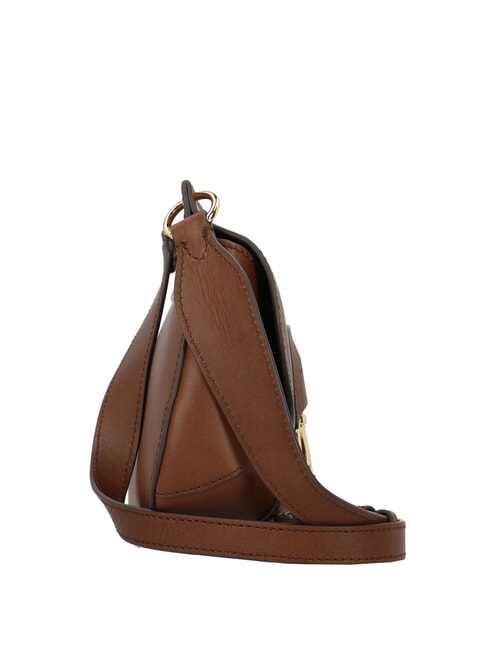 ERICA Sac &agrave; bandouli&egrave;re en cuir MARRON - Sacs pour Femme
