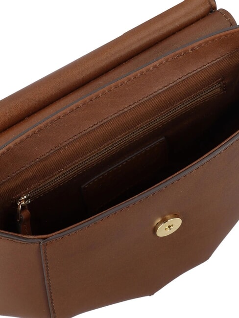 ERICA Sac &agrave; bandouli&egrave;re en cuir MARRON - Sacs pour Femme