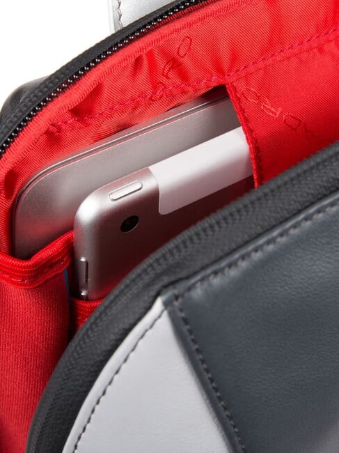 URBAN Sac à dos pour ordinateur portable 14", en cuir gris noir - Sacs à dos pour ordinateur portable