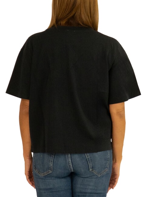 BOXY T-shirt en coton noir - T-shirt