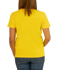 SUN68 BOXY T-shirt col V jaune - T-shirt - 3