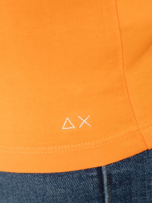 BOXY T-shirt col V orange - T-shirt