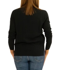 SUN68 SOLID Pull en coton noir - Chandails pour femmes - 3