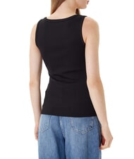 GUESS RAISSA LOGO Débardeur avec logo strass jetbla - T-shirt - 2