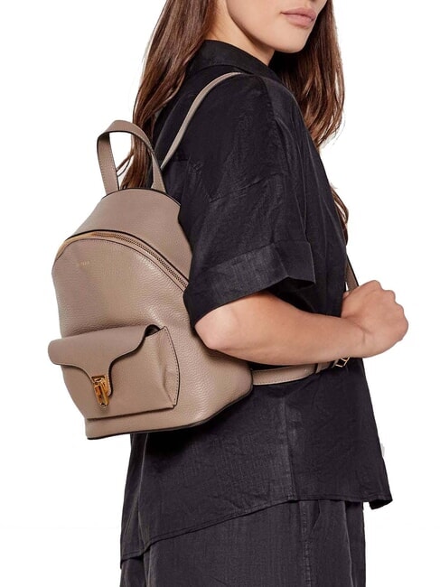 BEAT GENERATION Sac à dos en cuir taupe chaud - Sacs pour Femme