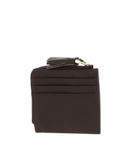 COCCINELLE TASSEL Porte-cartes zippé en cuir martelé brunette - Portefeuilles Femme - 2