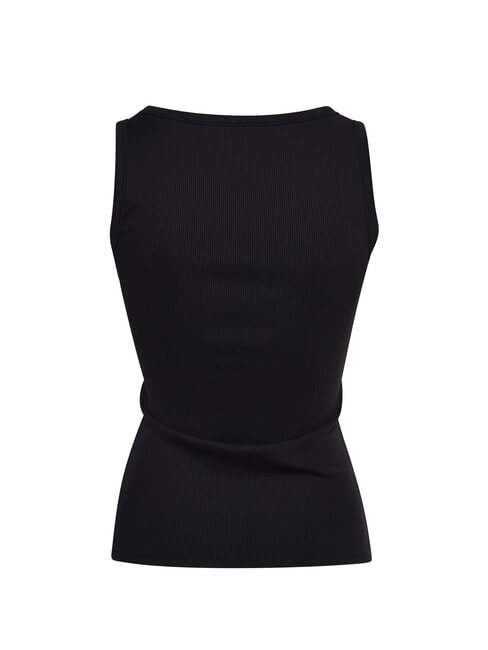 RAISSA LOGO Débardeur avec logo strass jetbla - T-shirt