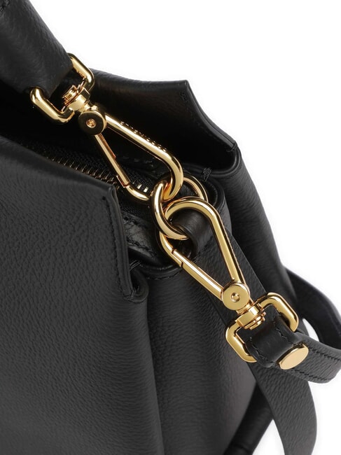 BOHEME GRANA DOUBLE Sac à main, avec bandoulière, en cuir noir/cognac - Sacs pour Femme