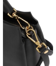 COCCINELLE BOHEME GRANA DOUBLE Sac à main, avec bandoulière, en cuir noir/cognac - Sacs pour Femme - 3