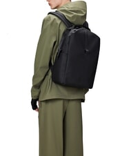 RAINS CLIP FRONT Sac à dos étanche noir - Sacs à dos pour l'École & les Loisirs - 5