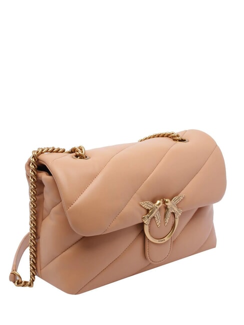 CLASSIC LOVE PUFF Sac en cuir nappa toast rose-or antique - Sacs pour Femme
