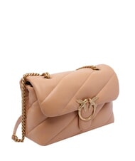 PINKO CLASSIC LOVE PUFF Sac en cuir nappa toast rose-or antique - Sacs pour Femme - 2