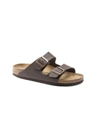 BIRKENSTOCK ARIZONA BIRKO FLOR Sandale pantoufle &agrave; deux boucles marron fonc&eacute; - Chaussures unisexe - 3