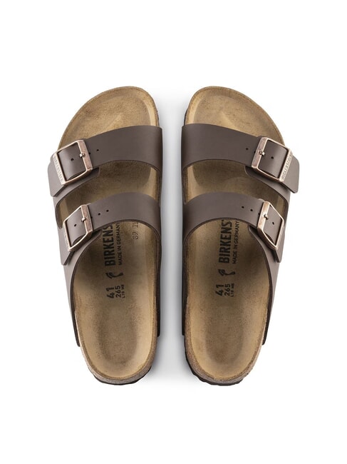 ARIZONA BIRKO FLOR Sandale pantoufle &agrave; deux boucles marron fonc&eacute; - Chaussures unisexe