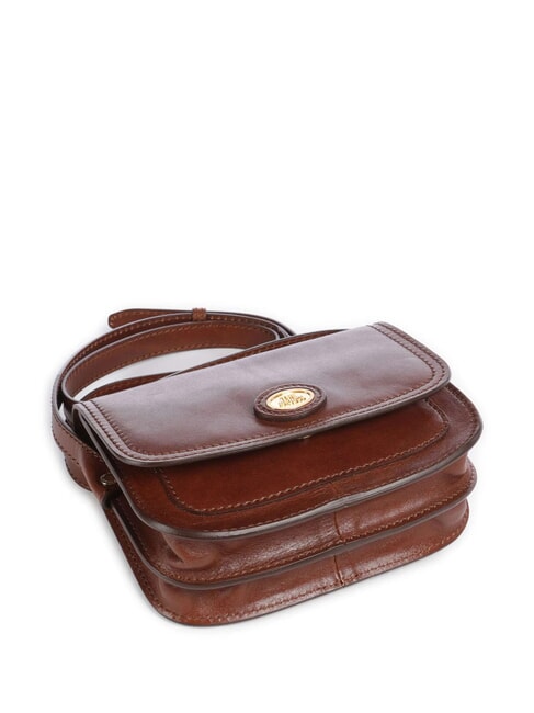 STORY DONNA Mini sac bandouli&egrave;re en cuir MARRON - Sacs pour Femme