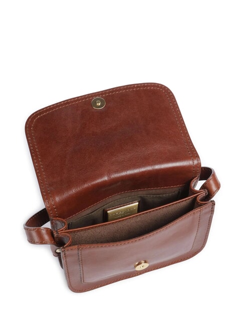 STORY DONNA Mini sac bandouli&egrave;re en cuir MARRON - Sacs pour Femme