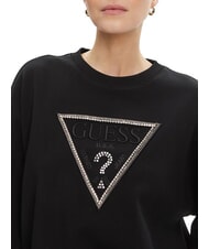 GUESS RACHELE TRIANGLE Sweat-shirt en coton jetbla - Sweat-shirts pour femmes - 3