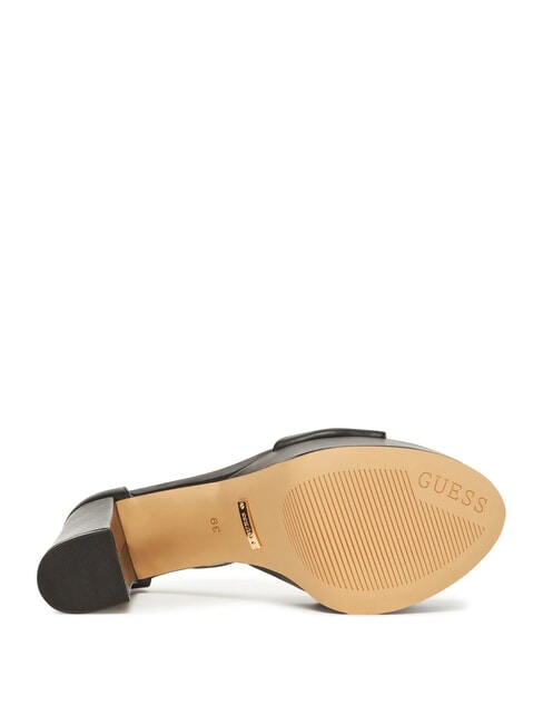 SETTLE Sandales hautes en cuir NOIR - Chaussures Femme