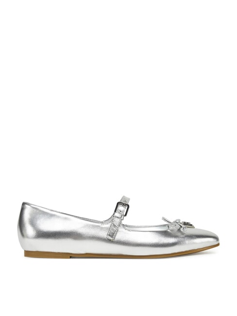 KAYRA Ballerines en cuir ARGENT - Chaussures Femme