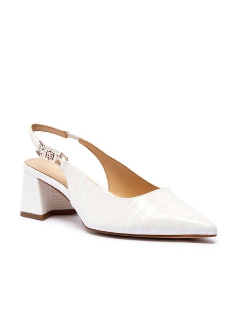 ZABELA Escarpins à talon de 6 cm blanc - Chaussures Femme