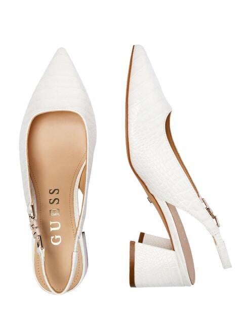 ZABELA Escarpins à talon de 6 cm blanc - Chaussures Femme