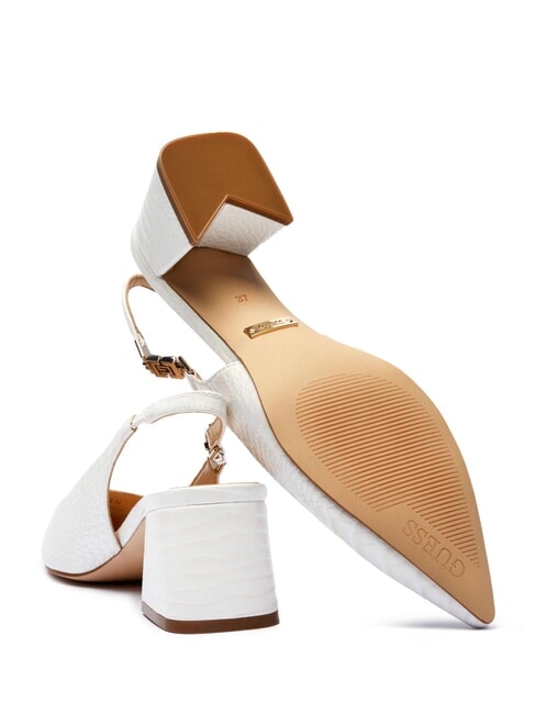 ZABELA Escarpins à talon de 6 cm blanc - Chaussures Femme