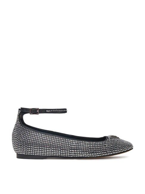 LEVVIS Ballerines avec strass NOIR - Chaussures Femme