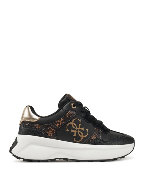 LUCKEI Baskets NOIR MARRON - Chaussures Femme