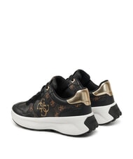 GUESS LUCKEI Baskets NOIR MARRON - Chaussures Femme - 3