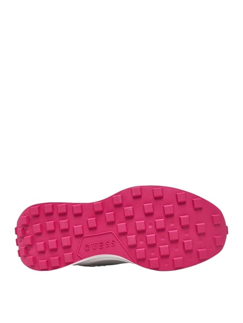 LUCKEI baskets &agrave; logo 4G Blanc / Fuchsia - Chaussures Femme