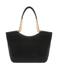 LOVE MOSCHINO GIANT Sac shopping avec inserts en chaîne Noir - Sacs pour Femme - 4