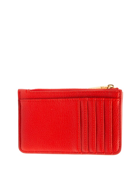 JEWEL Porte-cartes plat avec zip ROUGE - Portefeuilles Femme