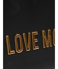 LOVE MOSCHINO BOLD LOVE Petit sac à dos avec logo en relief Noir - Sacs pour Femme - 3