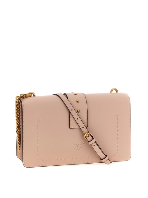 LOVE ONE CLASSIC Sac bandoulière en cuir avec rabat poudre-or antique - Sacs pour Femme