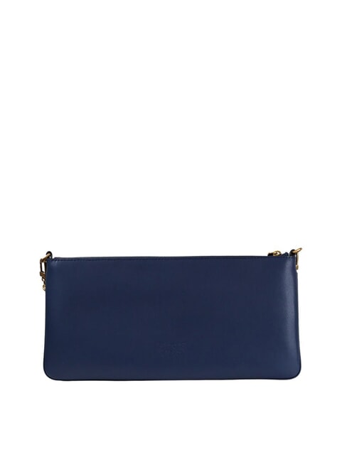 HORIZONTAL FLAT  Sac bandoulière, en cuir bleu indigo ombragé-antique - Sacs pour Femme