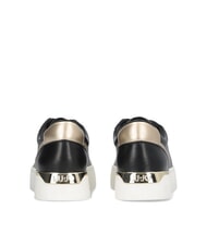 LIUJO PRETTY 06 Baskets à plateforme en cuir noir/or clair - Chaussures Femme - 7