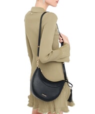 LIUJO CIRRY Sac à bandoulière moyen avec pompon NOIR - Sacs pour Femme - 6