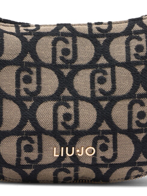 KALISKA Petit sac bandoulière jacquard tabac - Sacs pour Femme