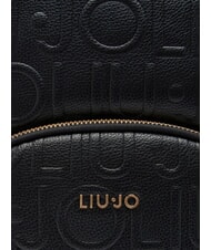 LIUJO MANHATTAN Sac à dos moyen avec logo en relief NOIR - Sacs pour Femme - 4