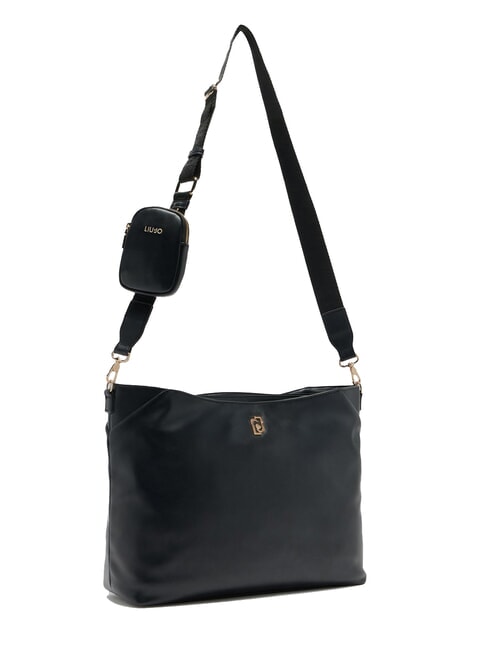 ACHALA Sac fourre-tout moyen avec pochette NOIR - Sacs pour Femme