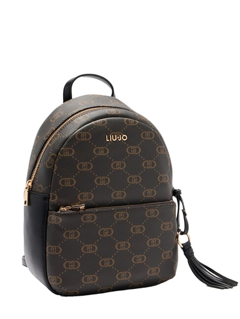 CIRRY Sac à dos moyen avec logo intégral NOIR - Sacs pour Femme