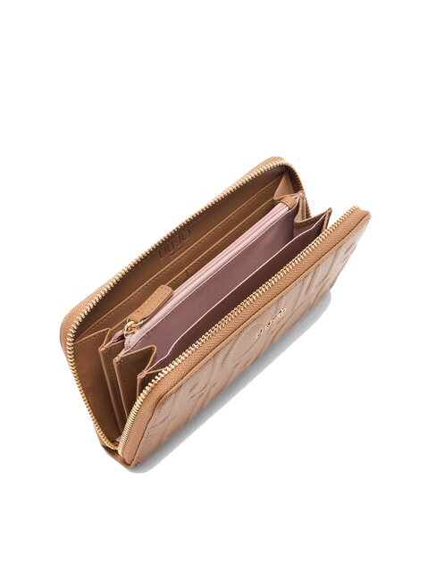 CALIWEN Grand portefeuille zippé suède - Portefeuilles Femme