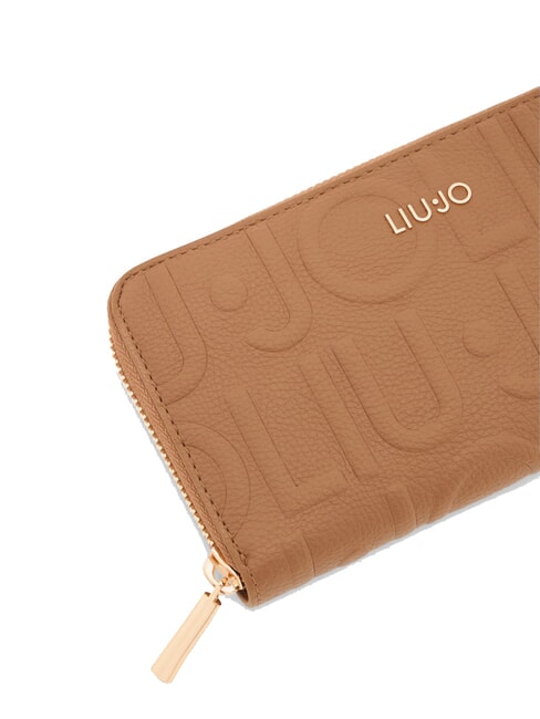 CALIWEN Grand portefeuille zippé suède - Portefeuilles Femme