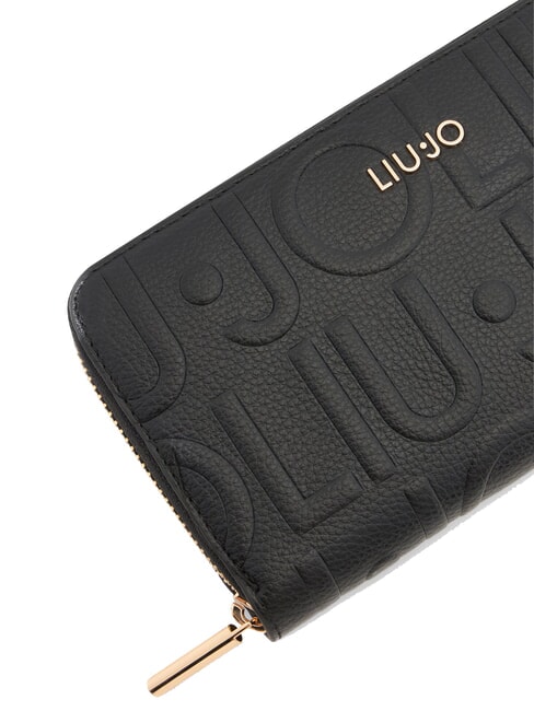 CALIWEN Grand portefeuille zippé NOIR - Portefeuilles Femme