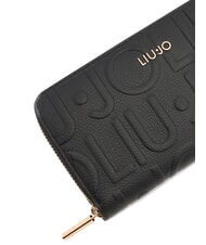 LIUJO CALIWEN Grand portefeuille zippé NOIR - Portefeuilles Femme - 3