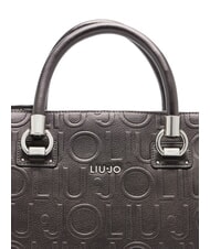 LIUJO MANHATTAN Sac cartable moyen avec logo anthracite rencontré. - Sacs pour Femme - 4