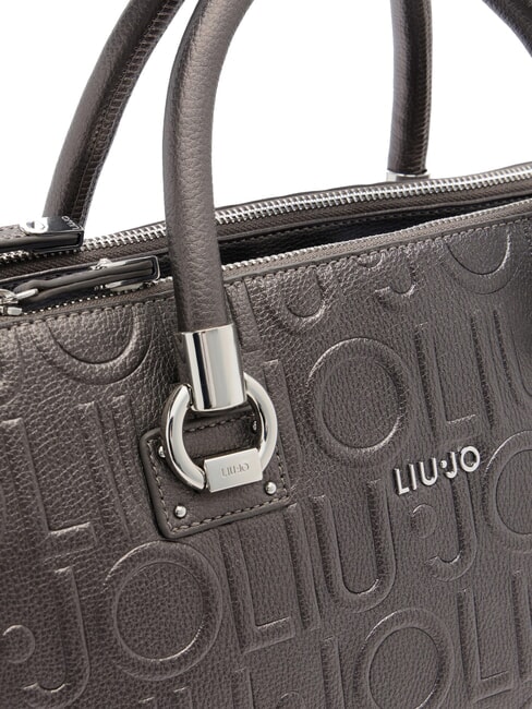 MANHATTAN Sac cartable moyen avec logo anthracite rencontré. - Sacs pour Femme