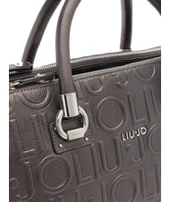 LIUJO MANHATTAN Sac cartable moyen avec logo anthracite rencontré. - Sacs pour Femme - 5